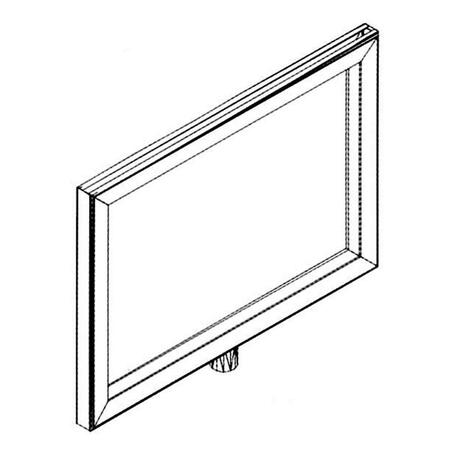 AMKO 5 x 7 in. Metal Sign Holder, Chrome MC57-CH